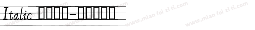 Italic 意大利体字体转换